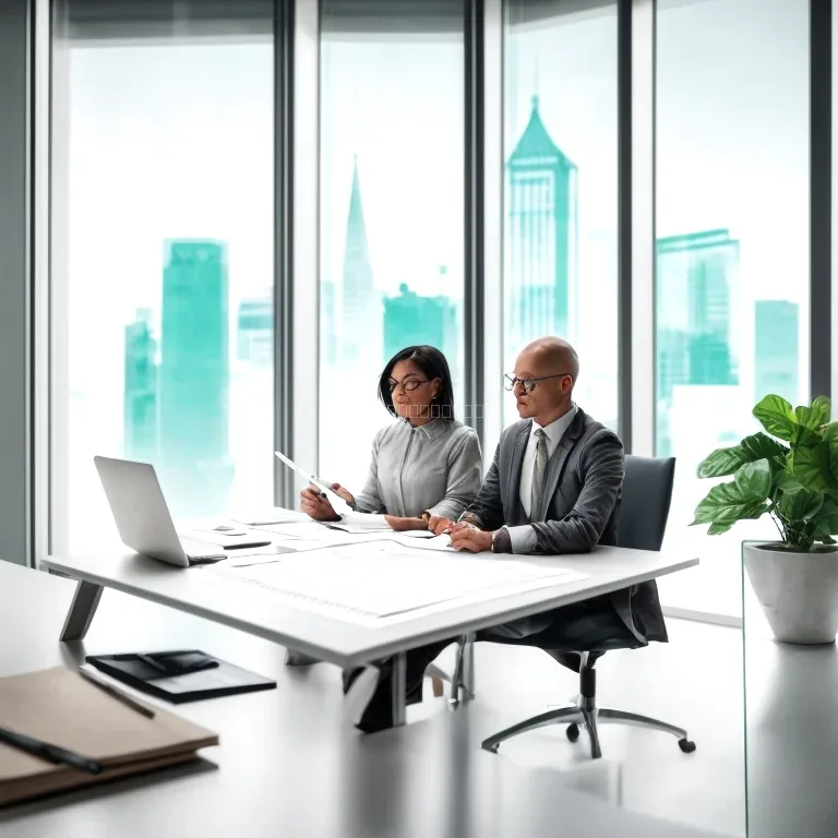 Taxonelaw consultant advising entrepreneur on tax documents